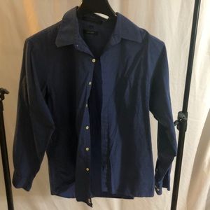 Blue button up